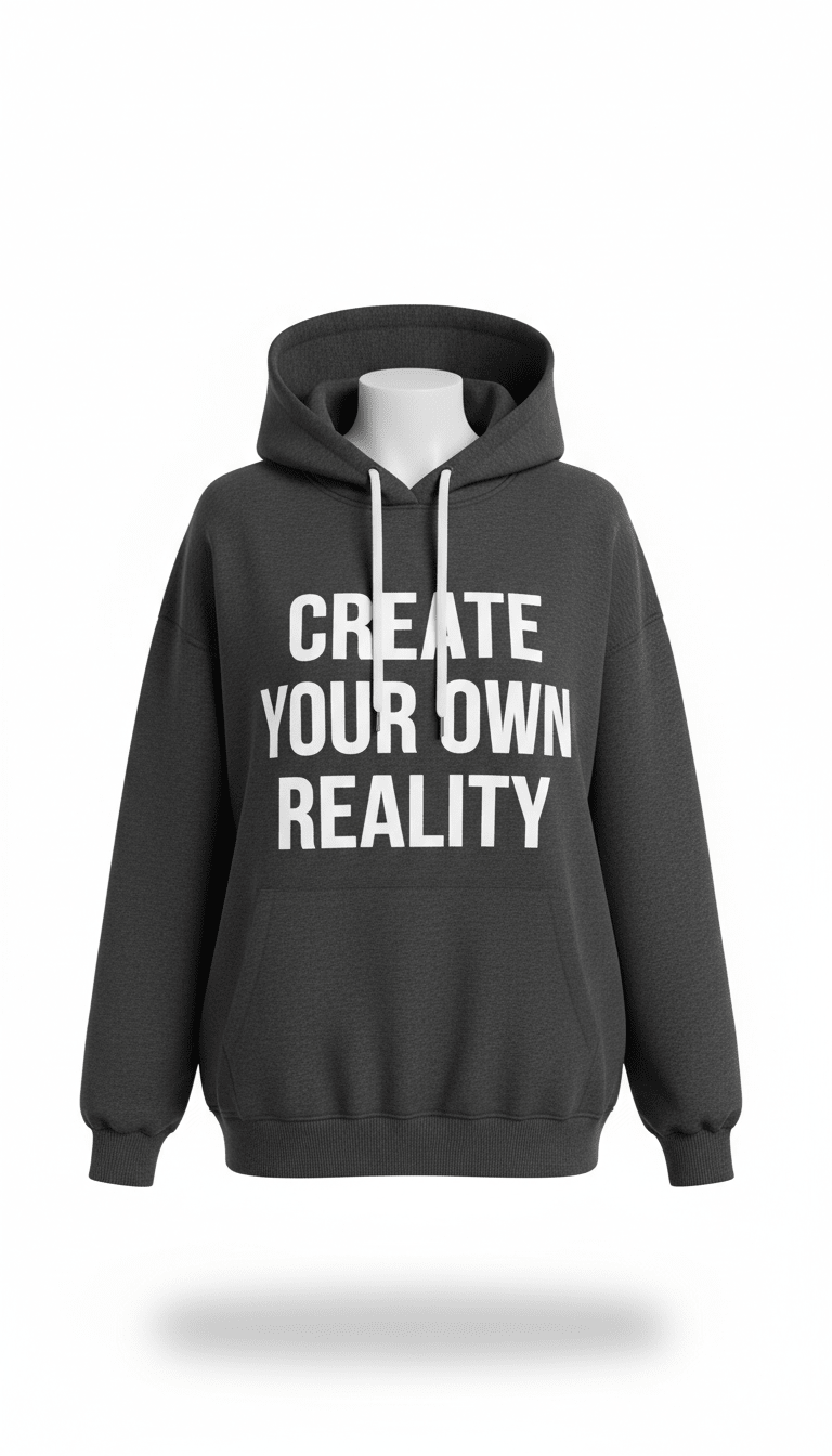 Sweat à capuche oversize slogan percutant - UNLUCK.SHOP